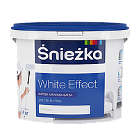 Краска интерьерная акриловая Sniezka White Effect супербелая 4,2 кг