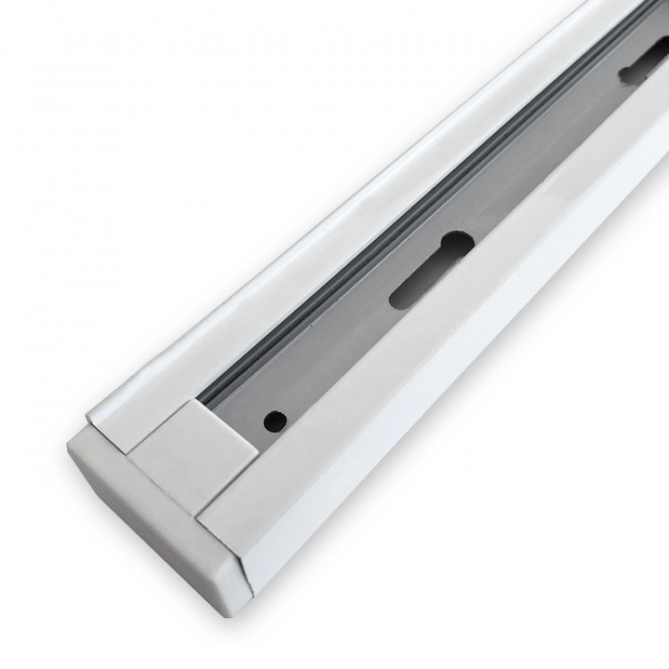 Шинопровід для кріплення та живлення трекових світильників Feron CAB1100 3м білий, фото 1