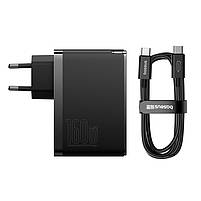 Зарядний пристрій Baseus GaN5 Pro 160 w 2xUSB-C + USB 160 Вт з кабелем Black (P10110825113-00), фото 6