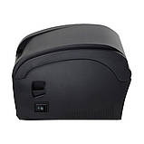 Принтер етикеток Xprinter XP-360B і чеків USB до 80мм, чорний, фото 4