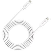 Дата кабель USB-C to USB-C 2.0m UC-42 5A 240W(ERP) E-MARK, white Canyon (CNS-USBC42W) h