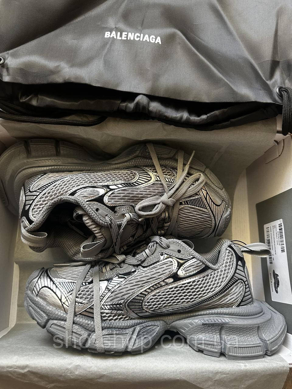 Кроссовки Balenciaga BALENCIAGA 3XL GRAPHITE GREY, фото 1