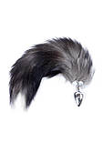 Анальний корок Fox Tail Black 2XL, фото 3
