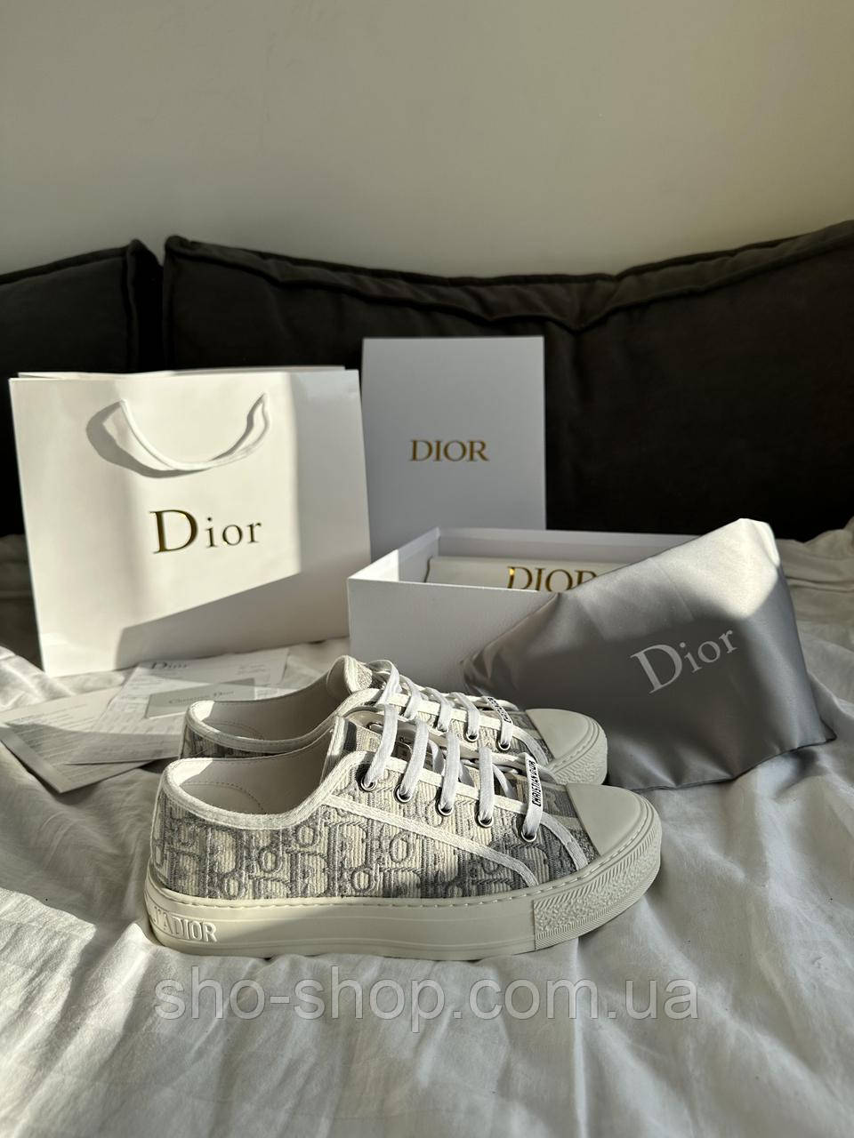 Кроссовки Dior  Sneakers Low Grey Premium, фото 1