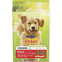 Сухой корм для собак Purina Friskies Active с говядиной 10 кг (7613031395484) p