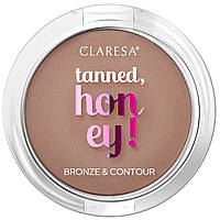 Бронзер для лица Claresa Tanned Honey! Bronze & Contour 12 Versatile, 10 г