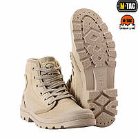 Кеди тактичні M-TAC KHAKI,армійські зручні якісні черевики надійні хакі для військових шнурівка