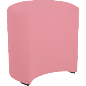 Пуф дитячий BNB Півмісяць пастельно-рожевий (Колір: Флай 2202). Для садочка, шкоди, кімнати відпочинку, магазина дитячого одягу / взуття