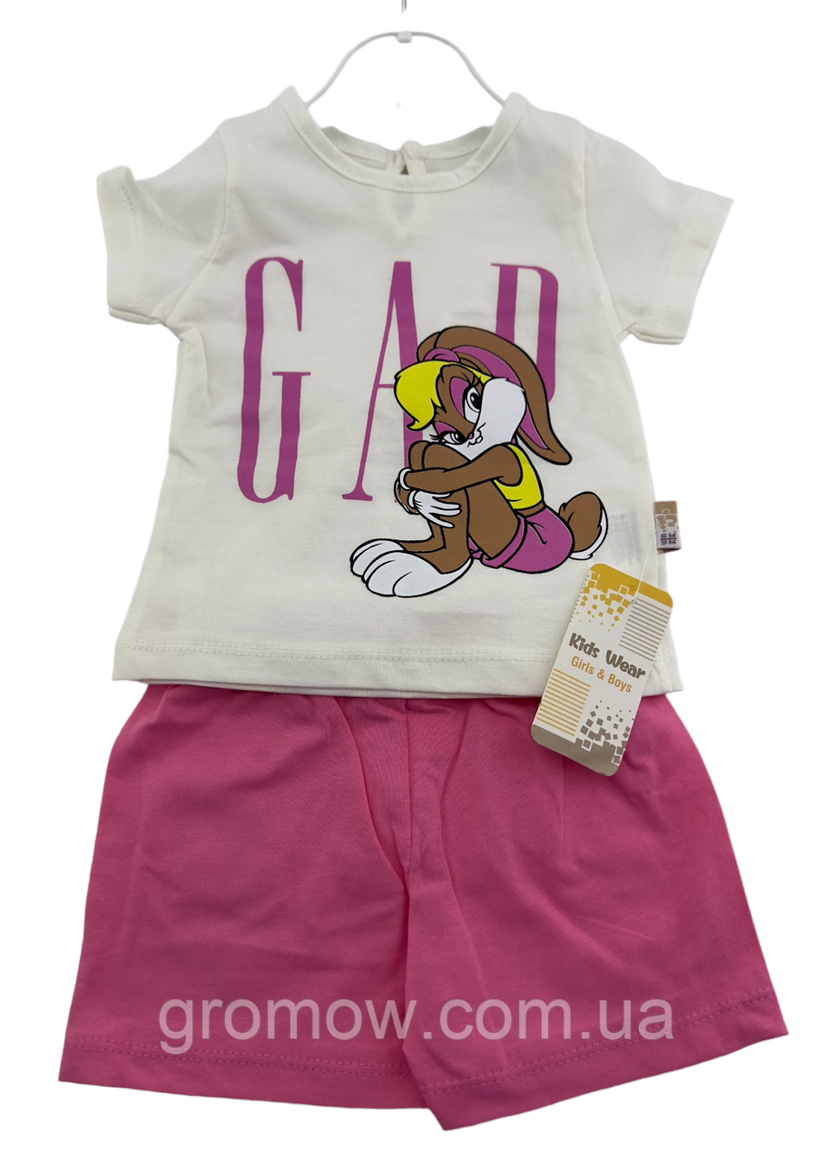 Костюм 6, 9, 12, 18 місяців Туреччина костюм для новонародженого набору на дівчинку білий (КДН165), фото 1