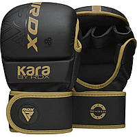 Перчатки для ММА F6 KARA Matte RDX Inc Limited GSR-F6MGL-L/XL+ Golden, L/XL (капа в комплекте), World-of-Toys