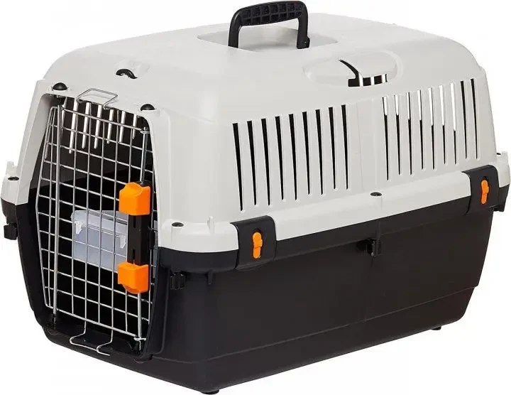 Переноска MP Bergamo IATA BRACCO TRAVEL1 для тварин до 12 кг з напувалкою, двері метал, замок, 48x32x31 см 270130, фото 1