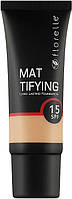 Стойкий матирующий тональный крем для лица Florelle Mattifying Long Lasting Foundation SPF15 01, 30 мл