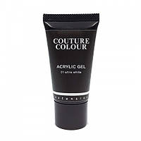 Акрил-гель Couture Colour Acrylic Gel 30 мл, Ultra White