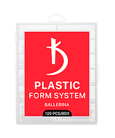 Многоразовые пластиковые формы для наращивания ногтей Kodi Ballerina (120 шт/уп)