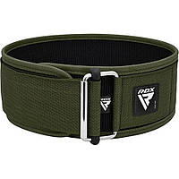 Пояс для важкої атлетики RX1 Weight Lifting Belt RDX Inc Limited WBS-RX1AG-M, Army Green, M, World-of-Toys