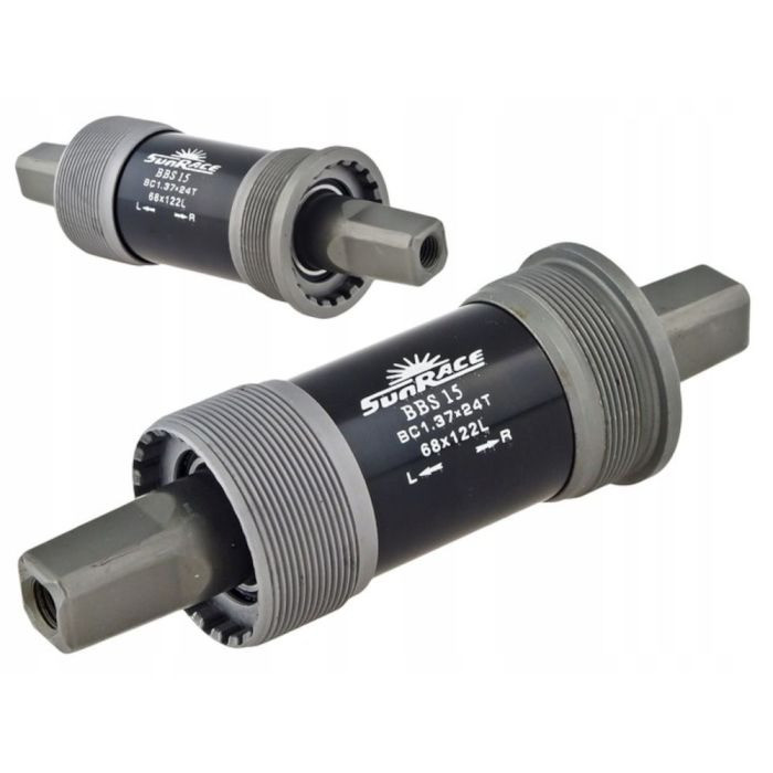 Картридж у каретку велосипеда Sun Race BBS15 розмір 127/68 mm, з болтами, фото 1