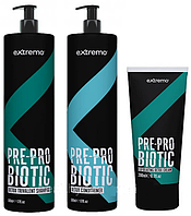 Набор Extremo Pre-Probiotic шампунь и кондиционер трехвалентные с пробиотиком и крем-детокс 500+500+200 мл