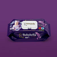Вологі серветки дитячі з клапаном BABYBELLA 120 шт./упаковка.