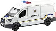 Машинка инертная Techno Drive Ford Transit Van Полиция 250343U Отличное качество