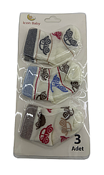 Дитячі шкарпетки 0 до 3 місяців для дівчинки Туреччина на новонародженому набір різні кольори (НД82)