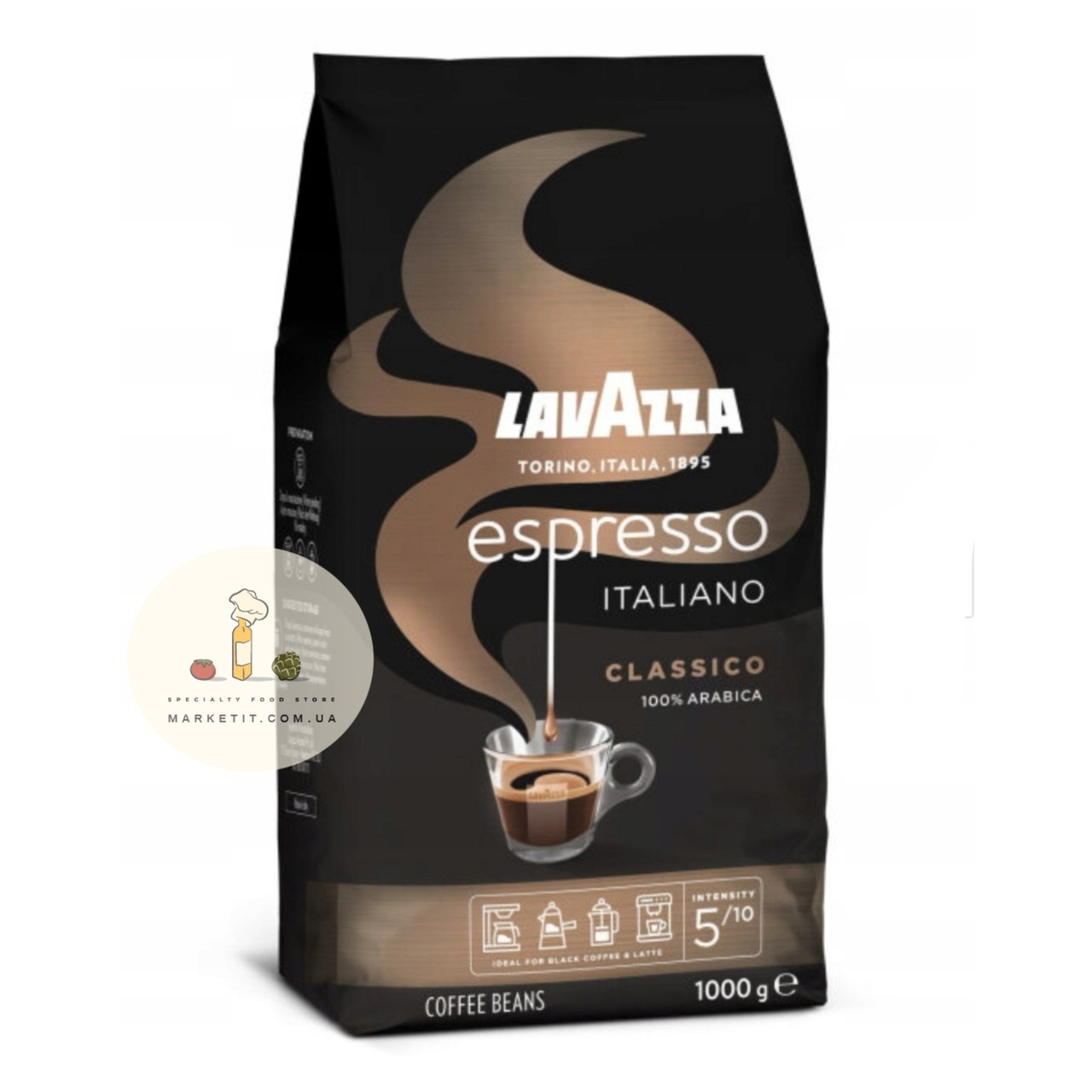 Кава в зернах Lavazza Espresso Italiano 100% Арабіка 1 кг