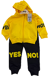 Дитячий спортивний костюм 4, 5 років Туреччина для хлопчиків жовтий (КД168)