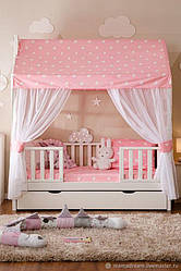 Шатро на дитяче ліжко Рожеві серця