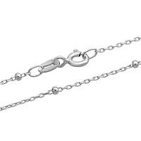 Серебряная цепочка OgoSilver с без камней, вес изделия 1,59 гр (2142751) 450 размер
