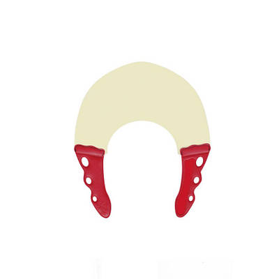 Багаторазовий комір для стрижки Y.S.Park Neck Fitter Natural/Red (YS-06 Neck Natural Red)