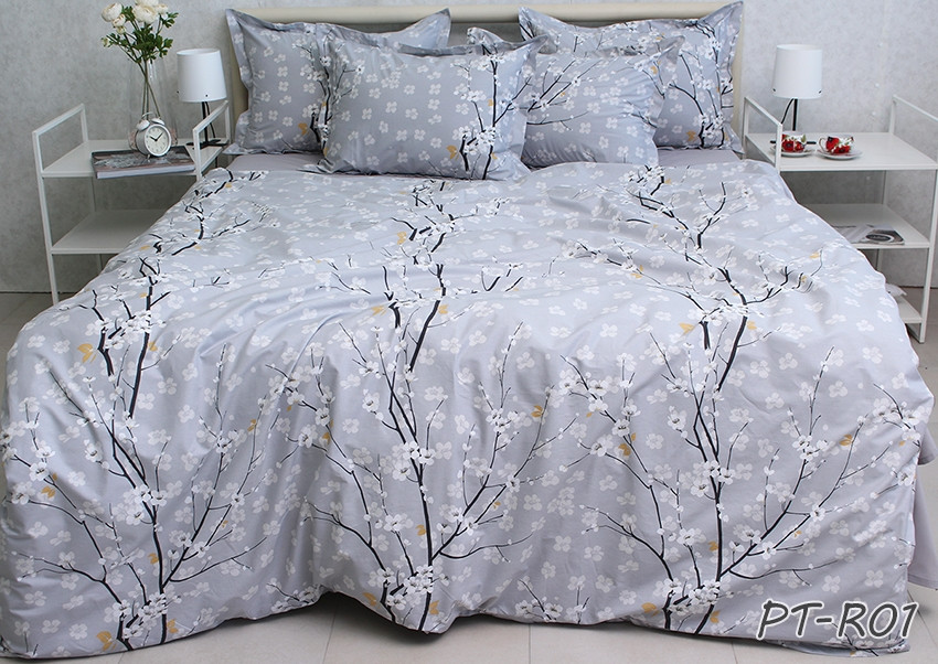 Постільна білизна двуспальний TURKISH COTTON PrimaTeks PT-R01, фото 1