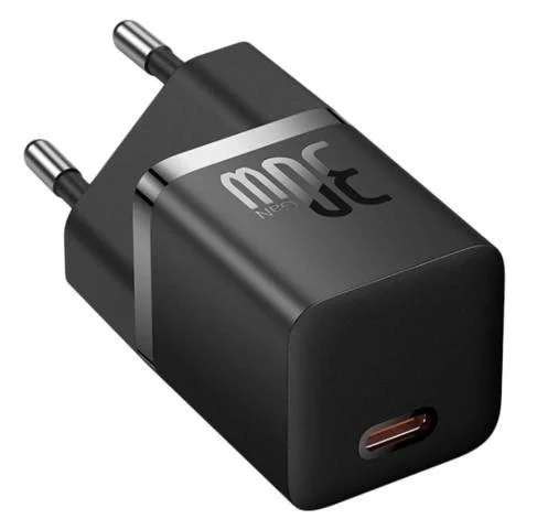 Мережевий зарядний пристрій Baseus GaN5 Fast Charger(mini) 1C 30W EU Black (CCGN070401)