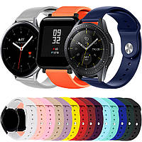 Ремінець для Samsung Galaxy Watch 42mm / Watch 3 41mm силікон кнопка