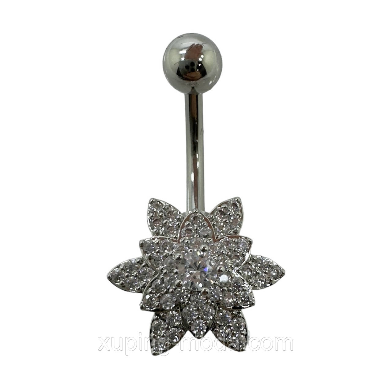 Пірсинг для пупка. 30х15 мм. Нержавіюча сталь, фото 1