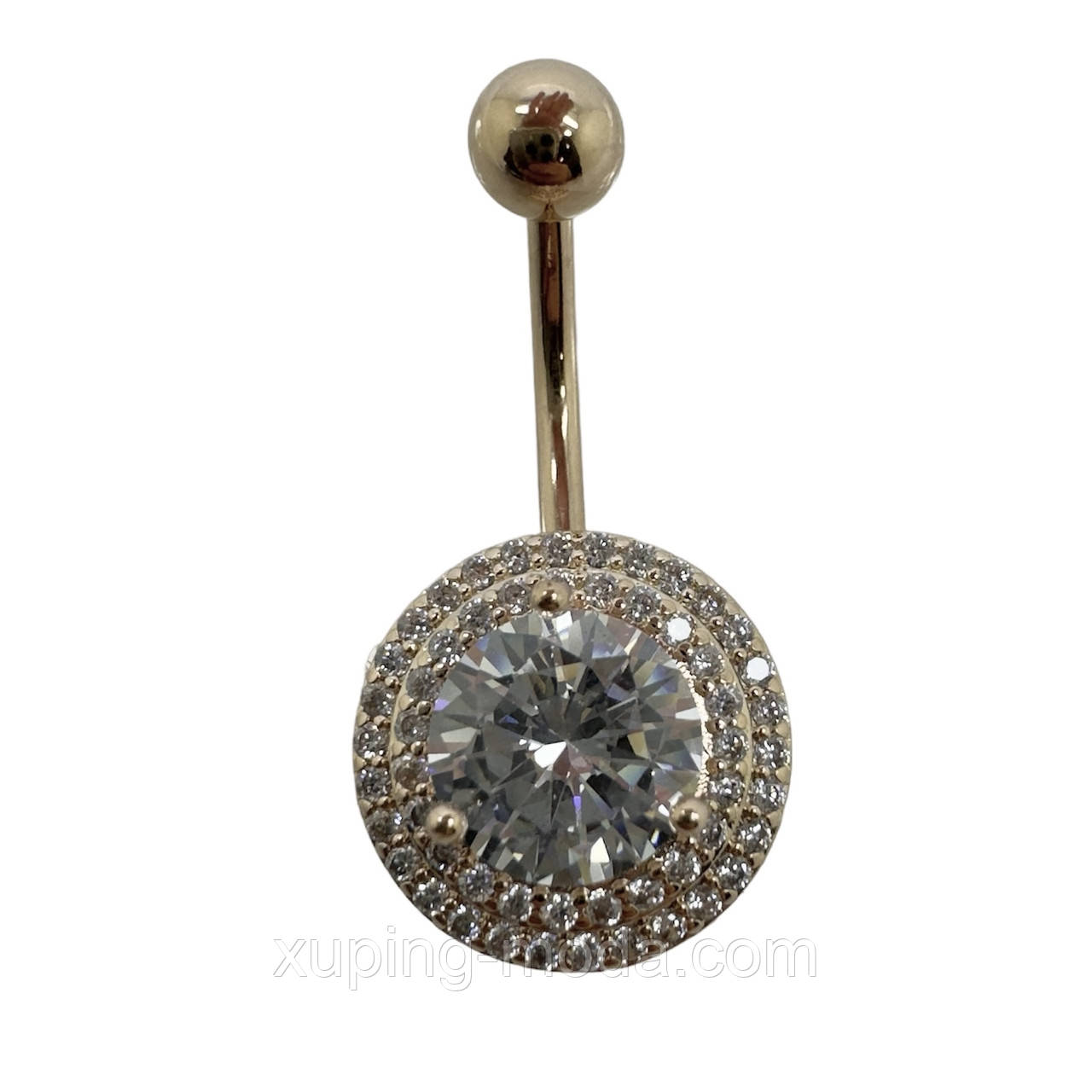 Пірсинг для пупка. 30х15 мм. Нержавіюча сталь, фото 1