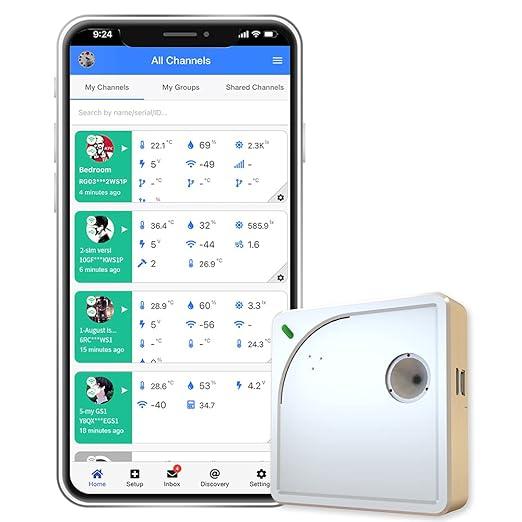 Датчик температури WiFi Ubibot WS1. Бездротовий термометр-гігрометр. Монітор вологост