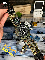 Противоударные мужские часы 7 в 1 Besta Military Часы спортивные мужские мультикам, часы для зсу sd324