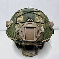 Кавер на каску Фаст пиксель износостойкий армейский чехол на шлем Fast Размер M/L sd324