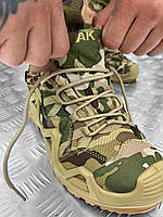 Кроссовки тактические летние камуфляж АК, легкие военные кроссовки тактические летние койот/мультикам hr340