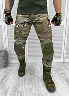 Штани тактичні з наколінниками, штани втомлені армійські, військові тактичні штани, бойові штани re325