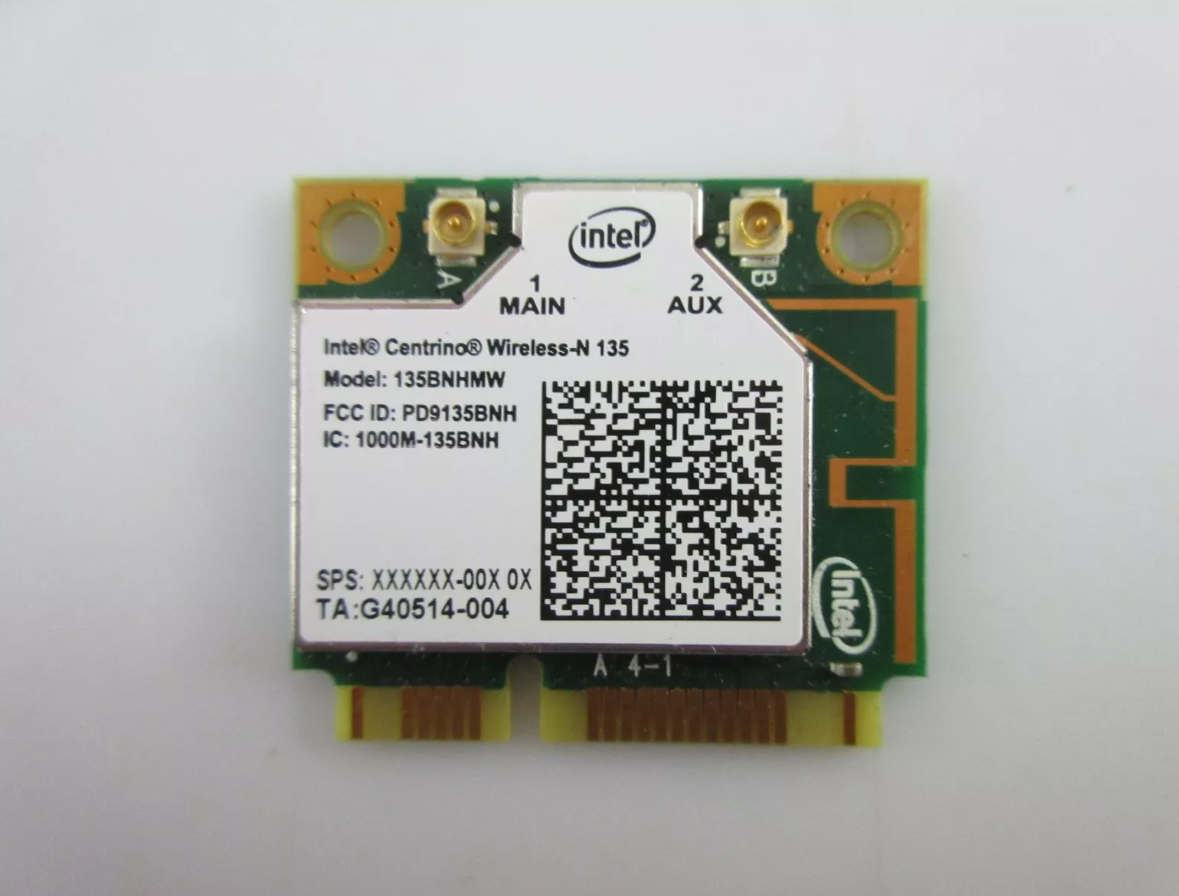 Модуль Wi-fi+BT HalfSize Mini PC Intel Centrino Wireless-N 135 135BNHMW 802.11 b,g,n , 150Mbps. бу