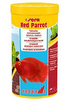 Корм Sera Red Parrot для усиления окраса рыб (красных попугаев), гранулы, 1 л