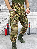 Военные штаны мультикам с наколенниками, брюки мультикам 8 карманов, армейские мужские штаны bv276