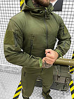 Костюм олива демісезонна, тактична армійська форма осінка, костюм тактичний softshell хакі