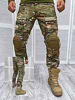 Военные тактические штаны с наколенниками, брюки военные мультикам зсу, боевые штаны мультикам lo126