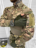 Боевая рубашка убакс осенняя, тактическая рубашка мультикам, рубашка тактическая всу ubacs камуфляж sd324