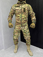 Бойовий костюм мультикам осінній, демісезонна військова форма на флісі, костюм тактичний softshell as220