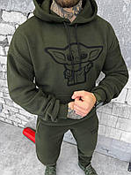 Тактичний спортивний костюм Майстер Йода, спортивний костюм армійський олива на флісі kf193