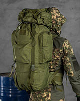 Армійський рюкзак-баул рамний, тактичний рюкзак-баул 100 л хакі, армійська сумка тактична олива xu778