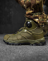 Тактичні зимові кросівки автовузел, черевики військові олива мембранна, тактичні черевики зсу fd028