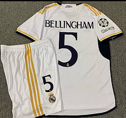 Форма футбольна біла Джуд Беллінгем 5 комплект Реал Мадрид Jude Bellingham Real Madrid Adidas 2023/24